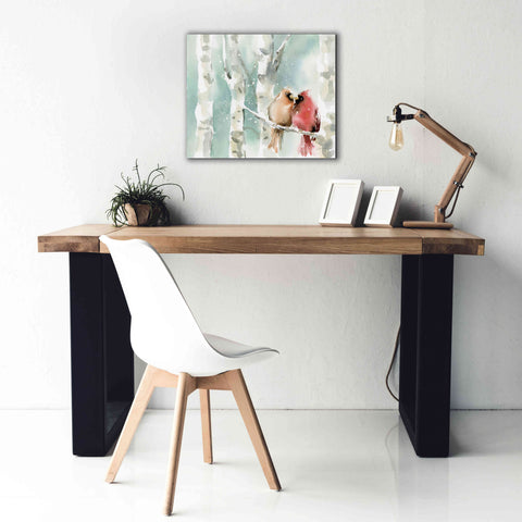 Image of 'Christmas Cardinals' by Katrina Pete, Giclee Canvas Wall Art,24x20