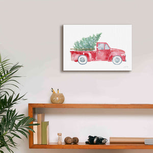 'Christmas Truck' by Katrina Pete, Giclee Canvas Wall Art,18x12