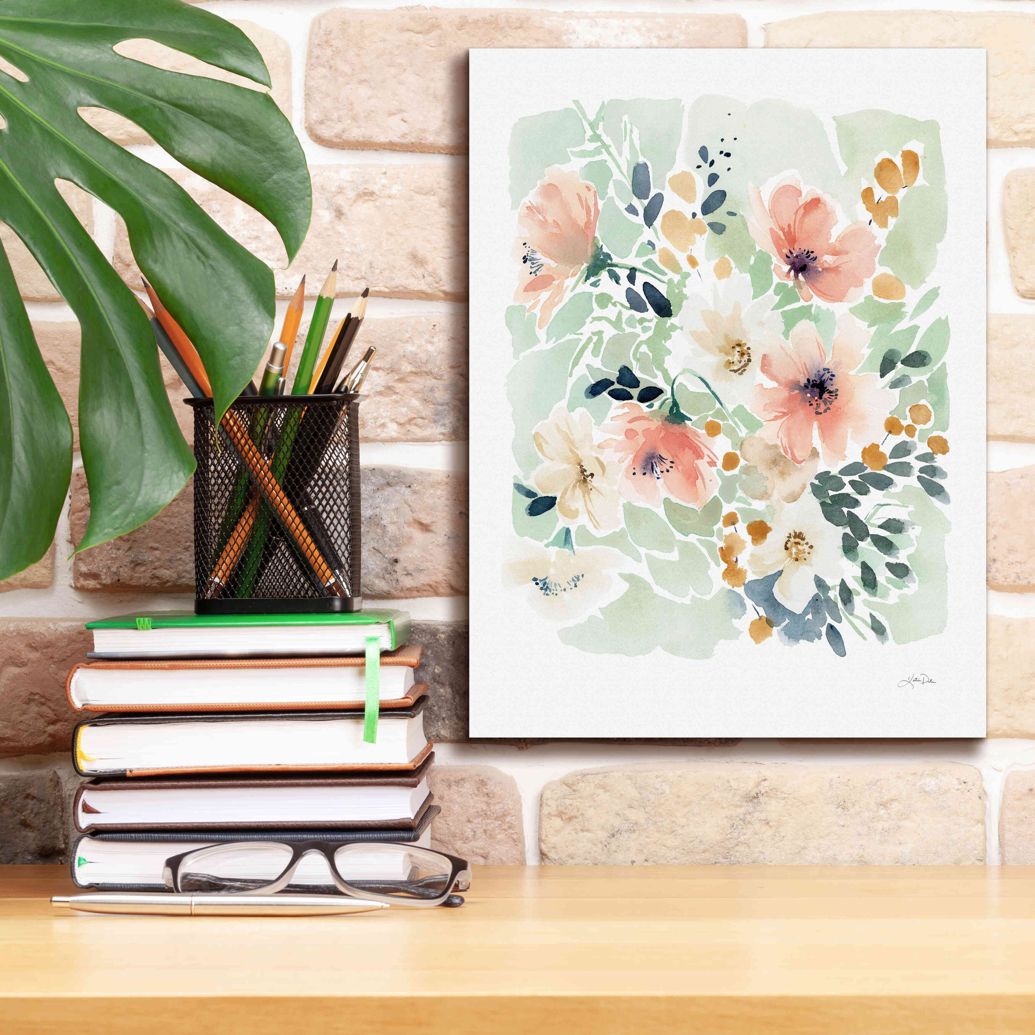 'Spring Florals' by Katrina Pete, Giclee Canvas Wall Art,12x16