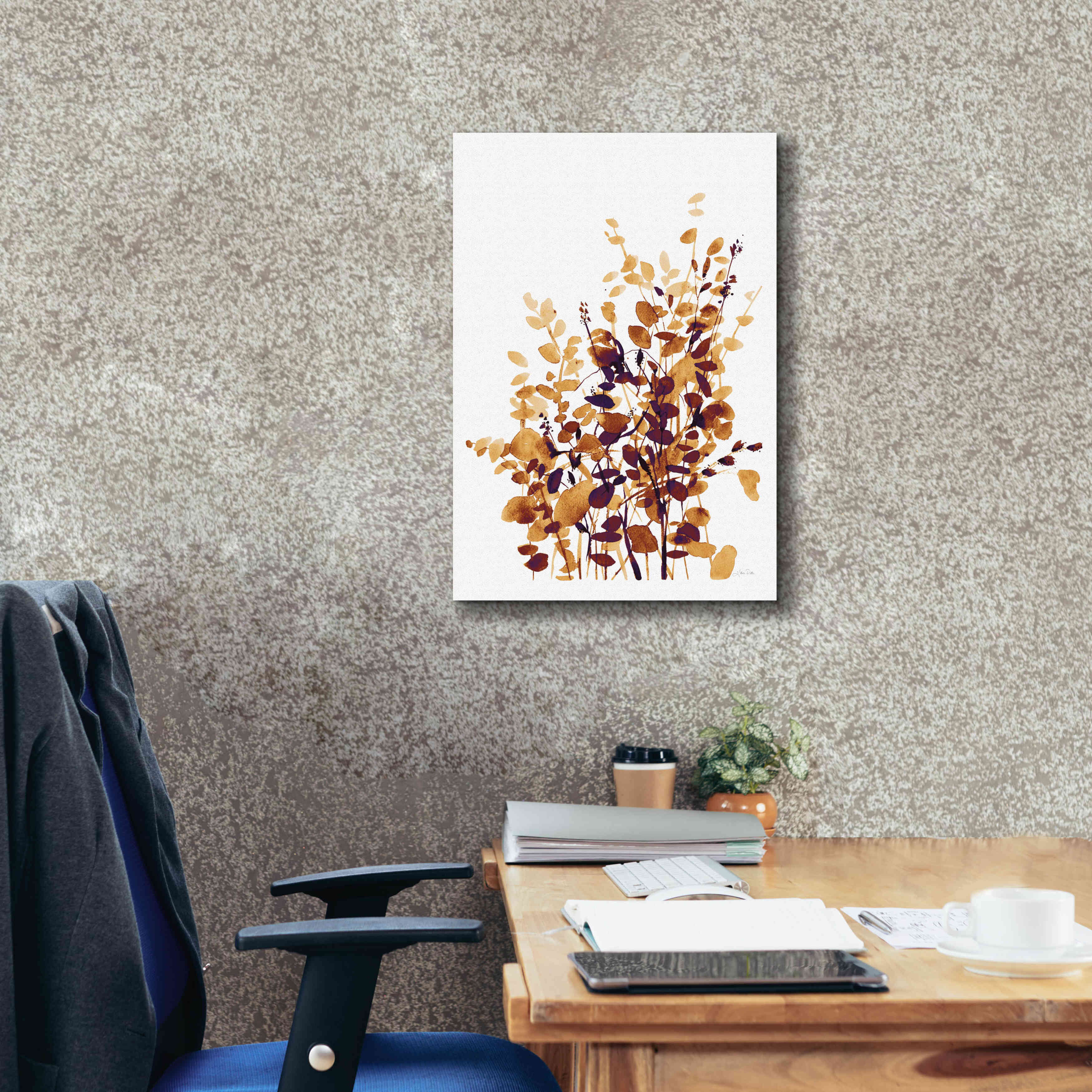'Brown Botanicals' by Katrina Pete, Giclee Canvas Wall Art,18x26