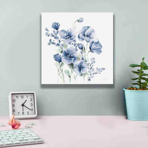 Image of 'Secret Garden Bouquet II Blue' by Katrina Pete, Giclee Canvas Wall Art,12x12