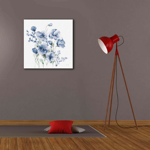 Image of 'Secret Garden Bouquet II Blue' by Katrina Pete, Giclee Canvas Wall Art,26x26