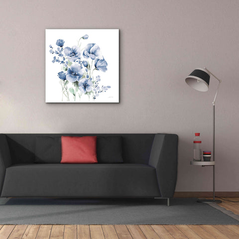 Image of 'Secret Garden Bouquet II Blue' by Katrina Pete, Giclee Canvas Wall Art,37x37