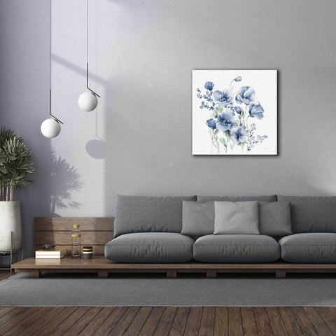 Image of 'Secret Garden Bouquet II Blue' by Katrina Pete, Giclee Canvas Wall Art,37x37