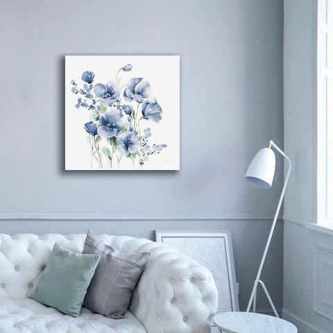 Image of 'Secret Garden Bouquet II Blue' by Katrina Pete, Giclee Canvas Wall Art,37x37