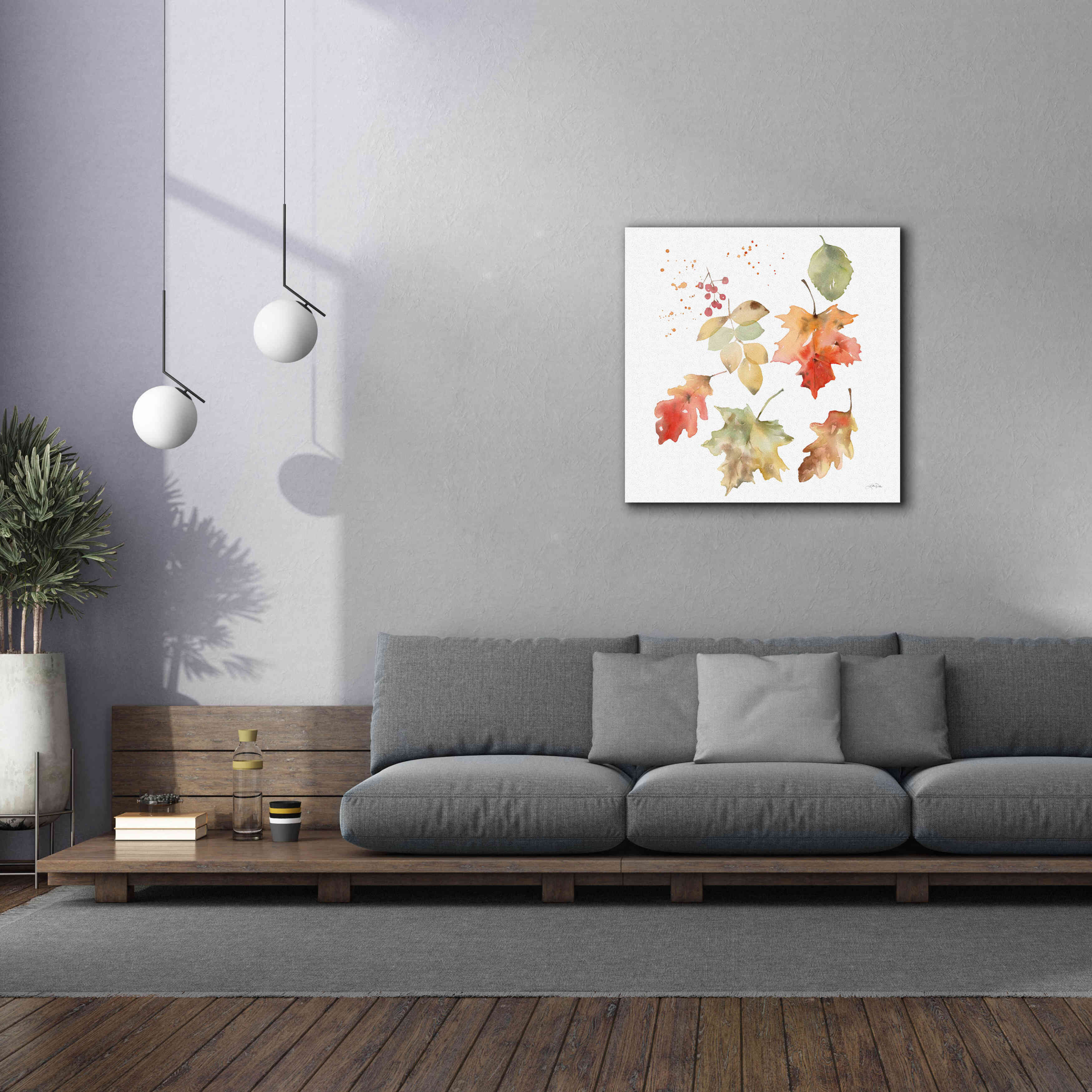 'Falling Leaves II' by Katrina Pete, Giclee Canvas Wall Art,37x37