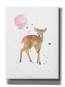 'Festive Fawn Pink Balloon' by Katrina Pete, Giclee Canvas Wall Art
