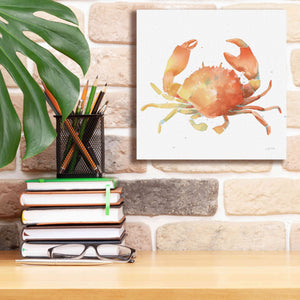 'Summertime Crab' by Katrina Pete, Giclee Canvas Wall Art,12x12