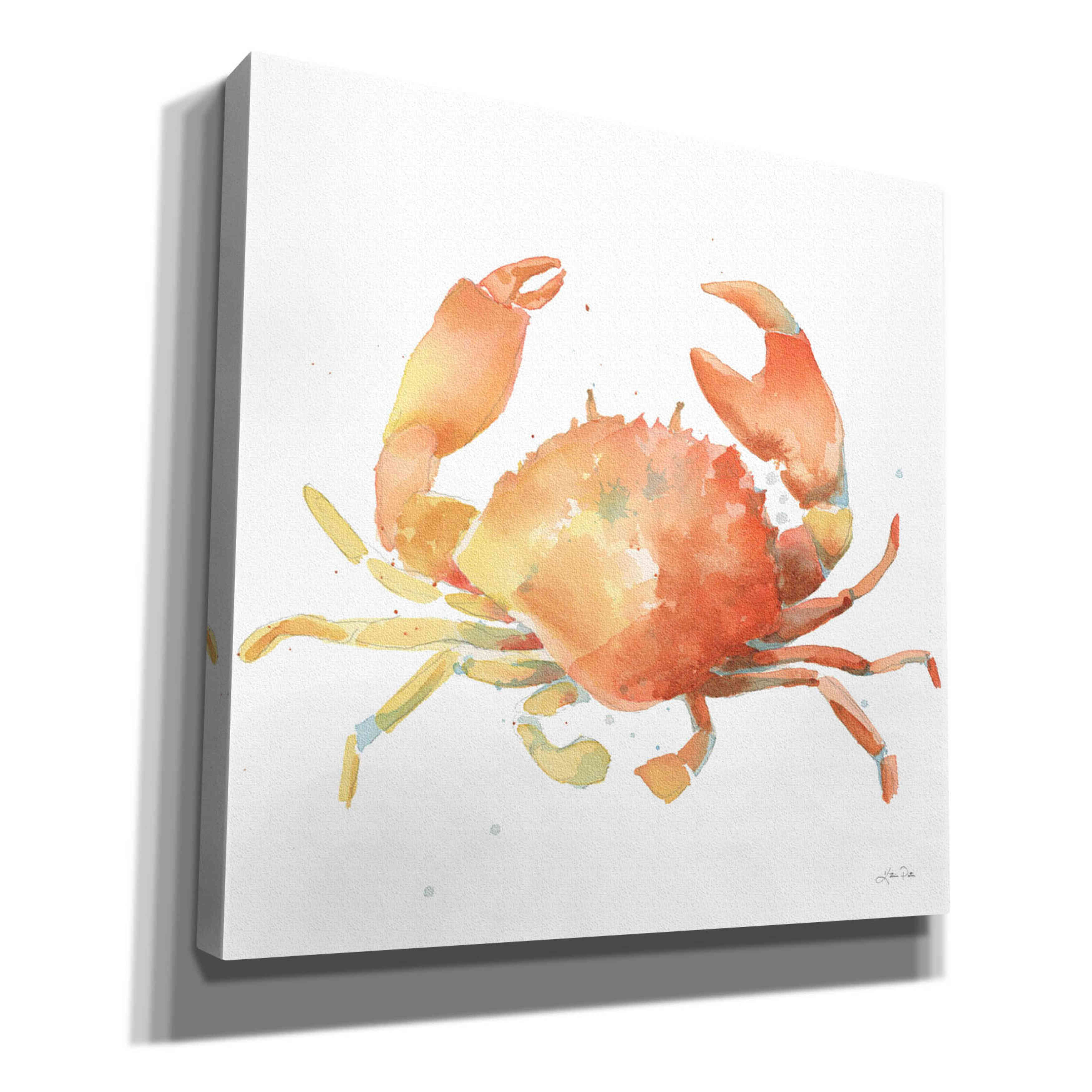 'Summertime Crab' by Katrina Pete, Giclee Canvas Wall Art