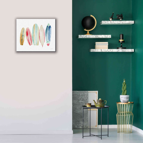 Image of 'Surfboards in a Row' by Katrina Pete, Giclee Canvas Wall Art,24x20