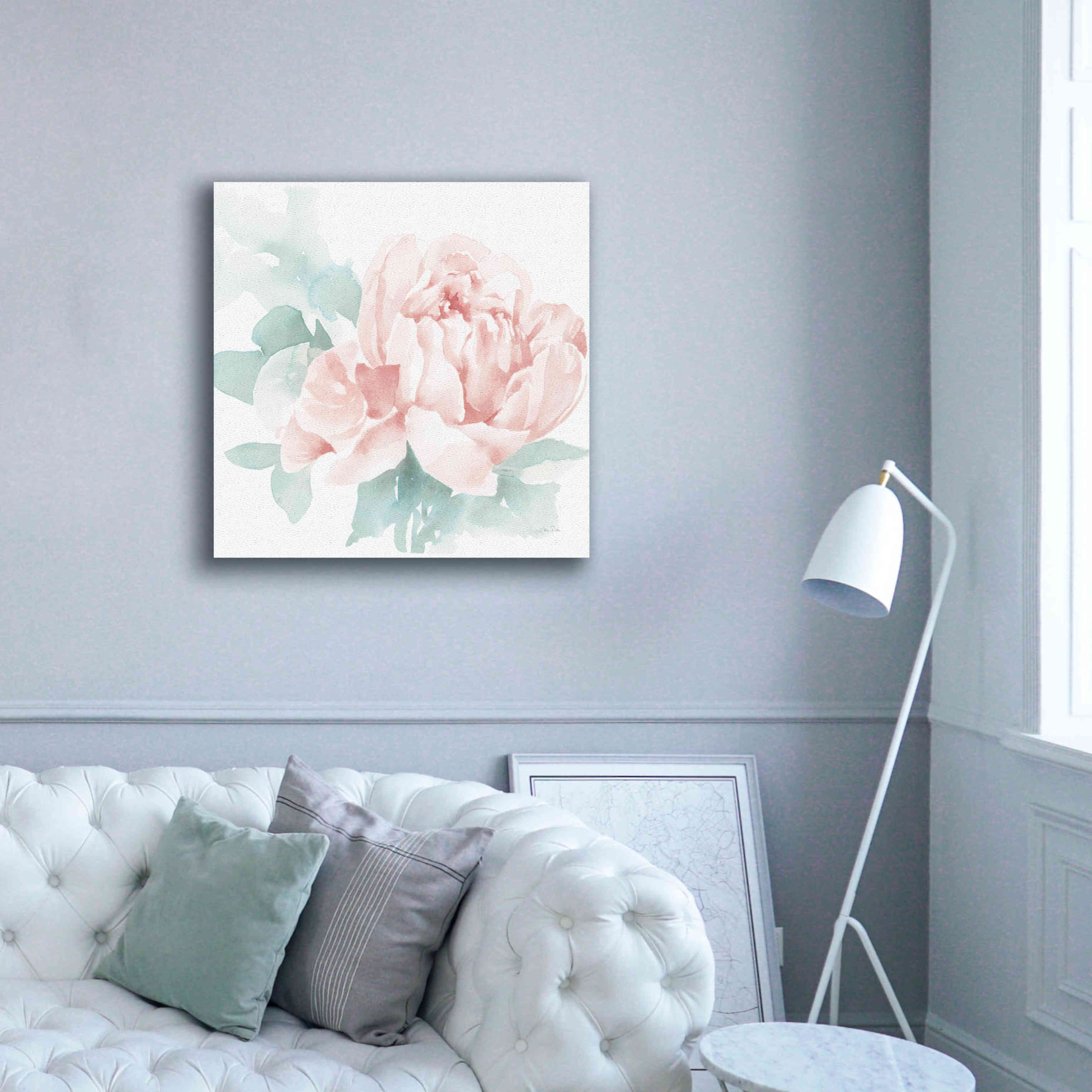 'Poetic Blooming I Pink' by Katrina Pete, Giclee Canvas Wall Art,37x37