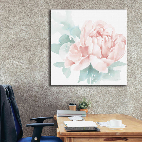 Image of 'Poetic Blooming I Pink' by Katrina Pete, Giclee Canvas Wall Art,37x37