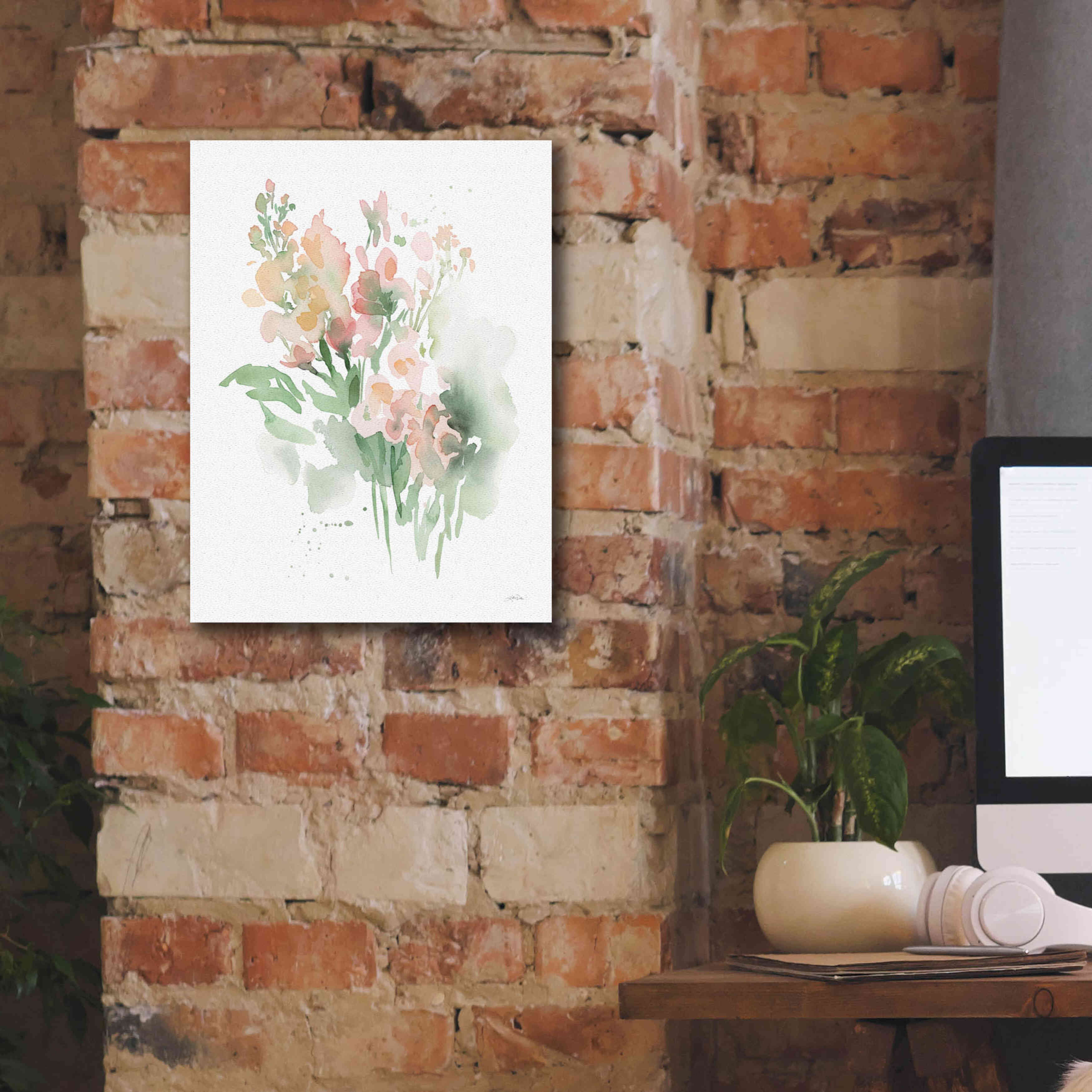 'Vibrant Blooms I' by Katrina Pete, Giclee Canvas Wall Art,12x16
