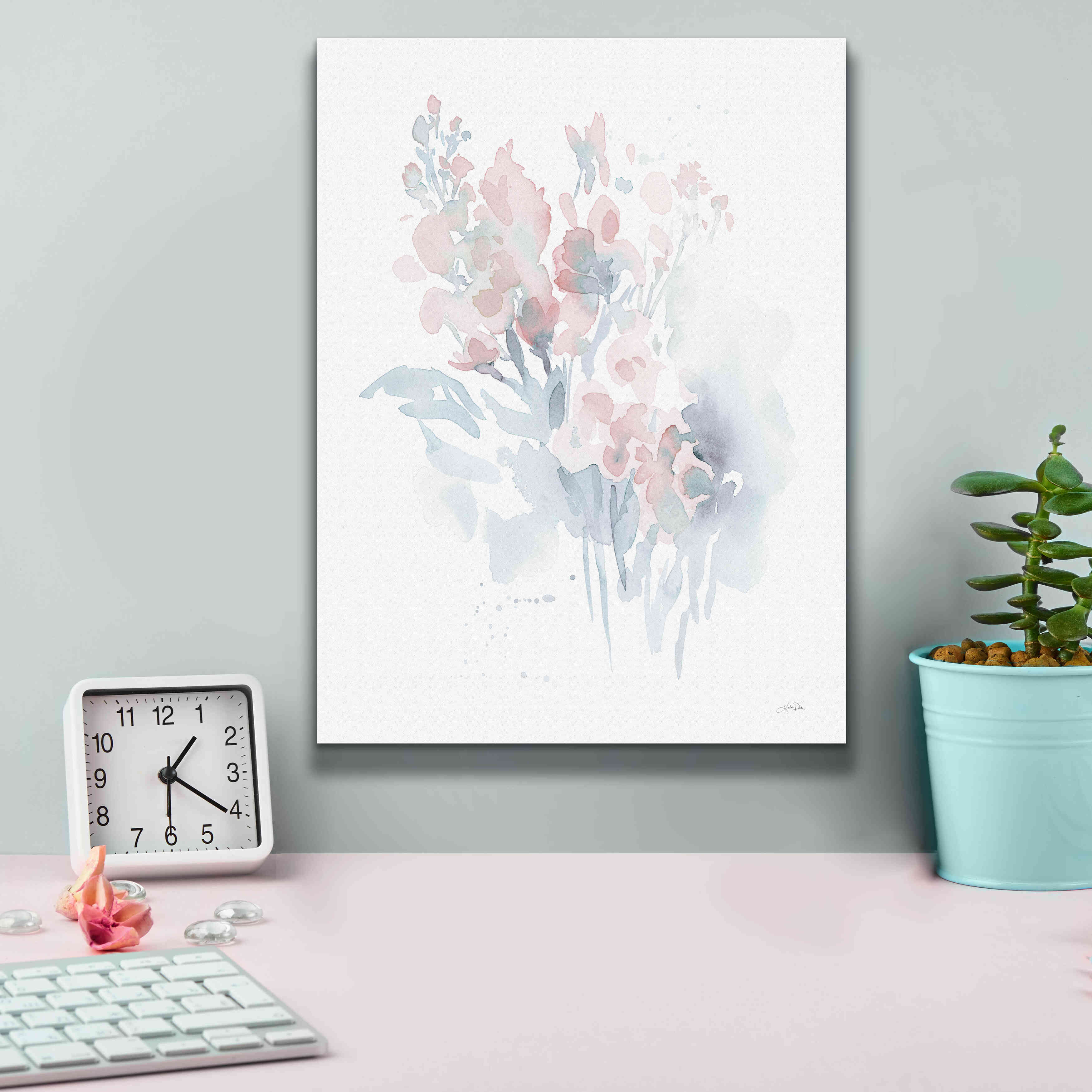 'Fresh Blooms I' by Katrina Pete, Giclee Canvas Wall Art,12x16