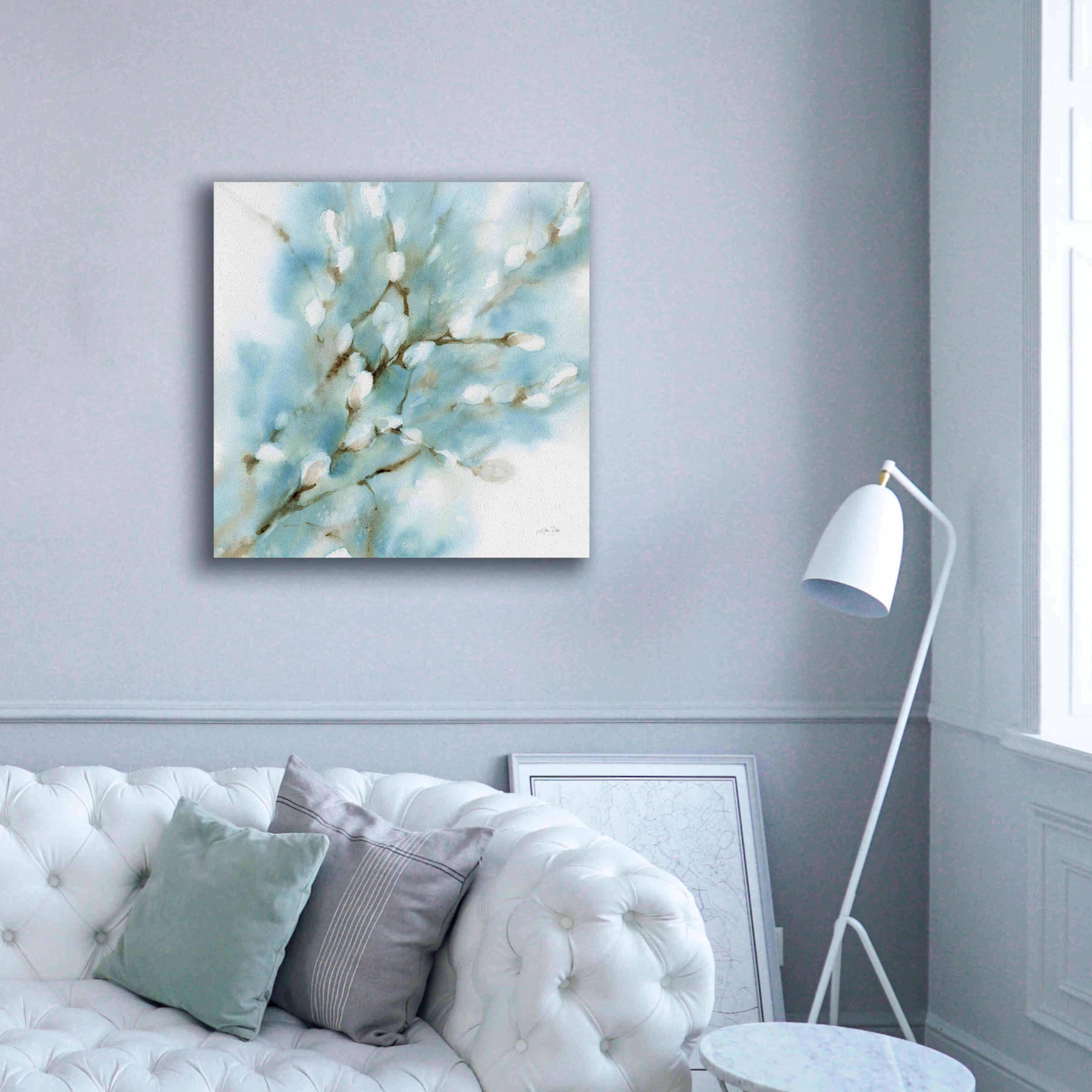 'Pussy Willows Square' by Katrina Pete, Giclee Canvas Wall Art,37x37