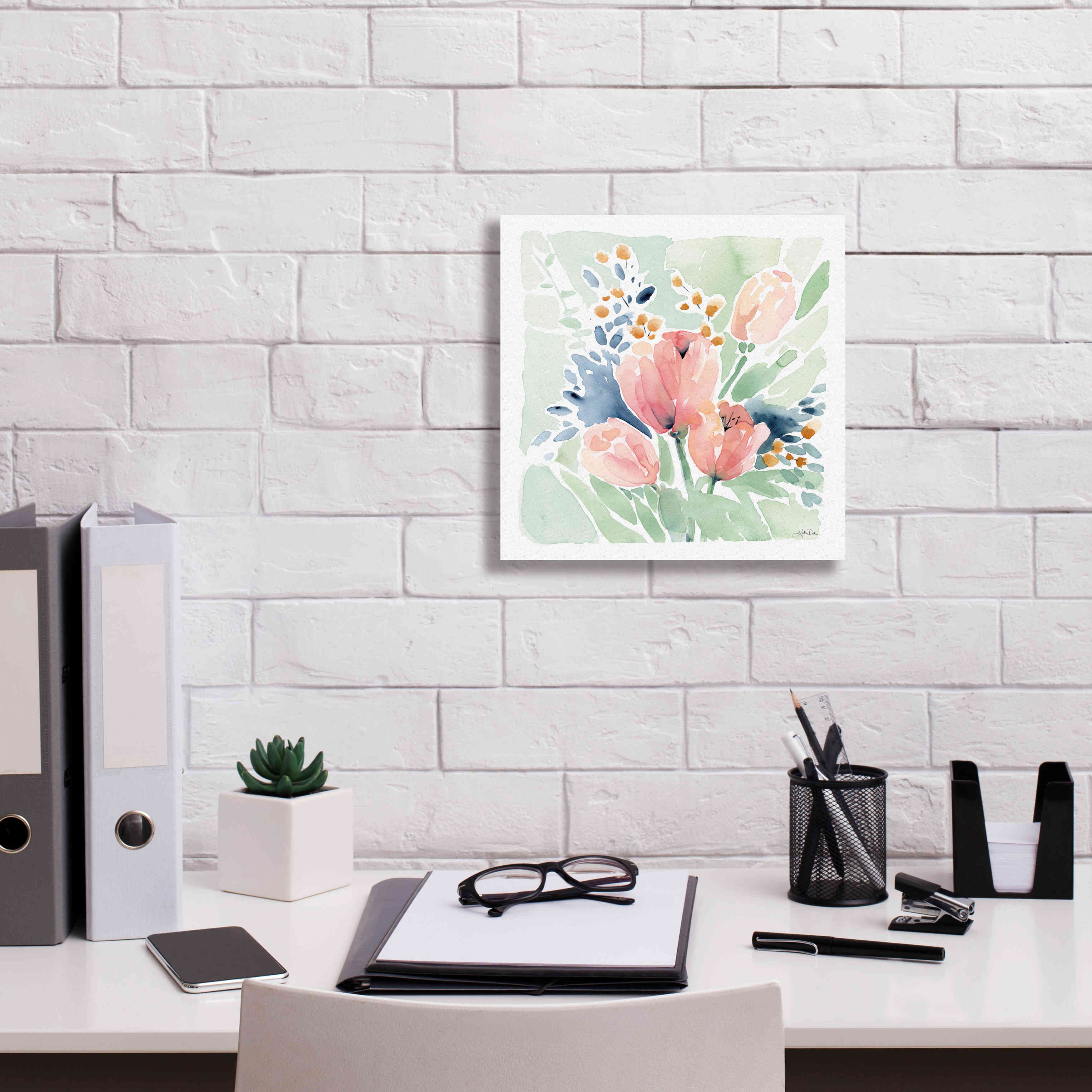 'Tulip Bower' by Katrina Pete, Giclee Canvas Wall Art,12x12