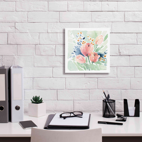 Image of 'Tulip Bower' by Katrina Pete, Giclee Canvas Wall Art,12x12