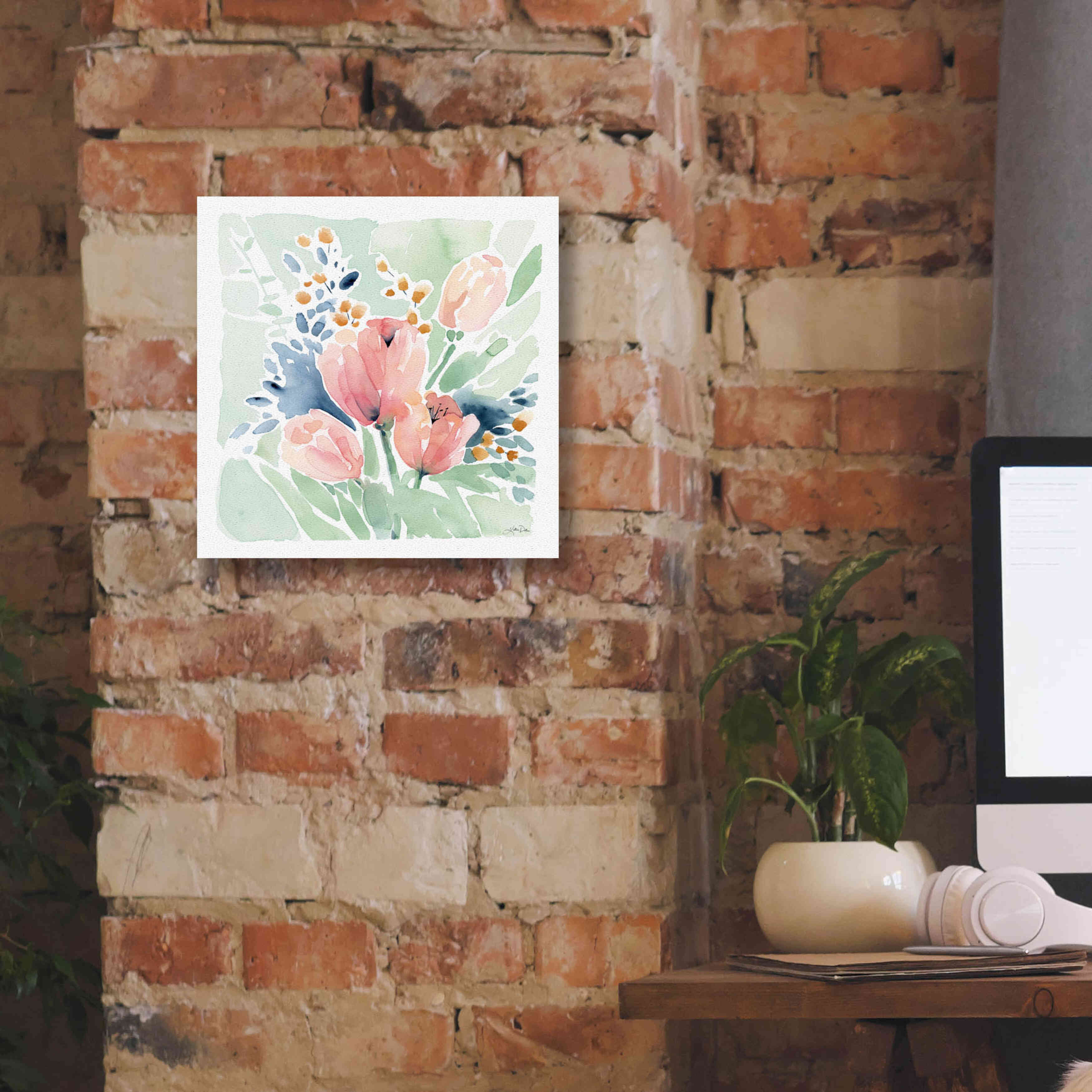'Tulip Bower' by Katrina Pete, Giclee Canvas Wall Art,12x12