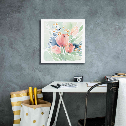 Image of 'Tulip Bower' by Katrina Pete, Giclee Canvas Wall Art,18x18
