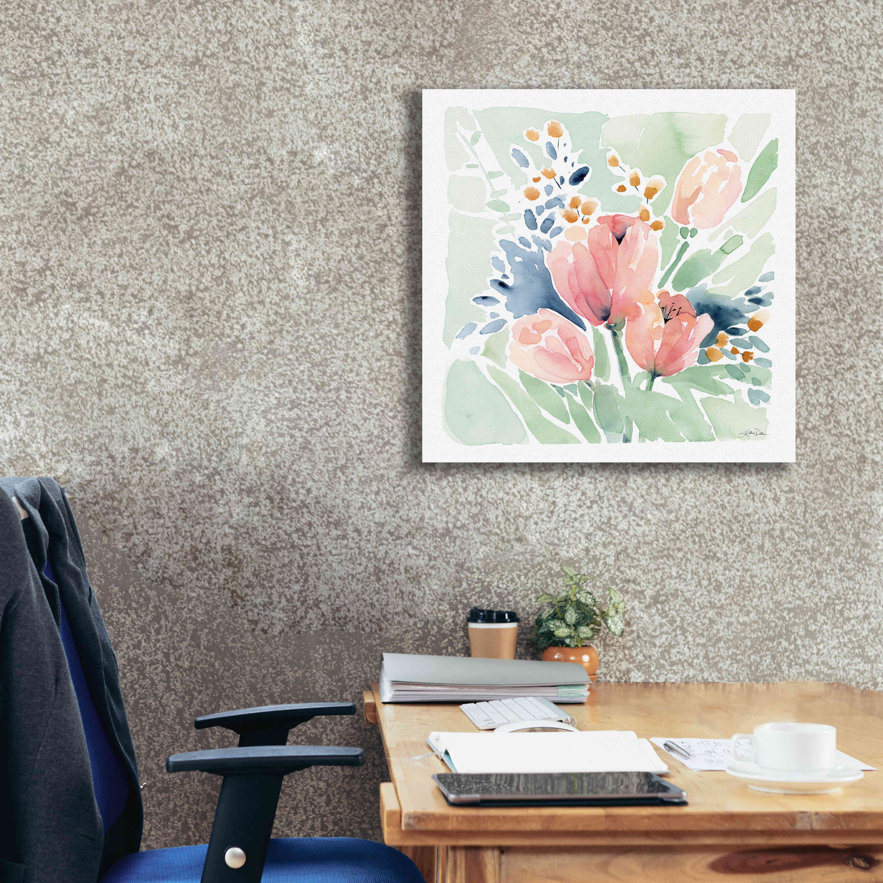 'Tulip Bower' by Katrina Pete, Giclee Canvas Wall Art,26x26