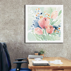 'Tulip Bower' by Katrina Pete, Giclee Canvas Wall Art,37x37