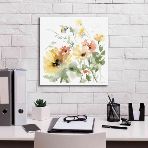 Image of 'Sunflower Meadow I' by Katrina Pete, Giclee Canvas Wall Art,18x18