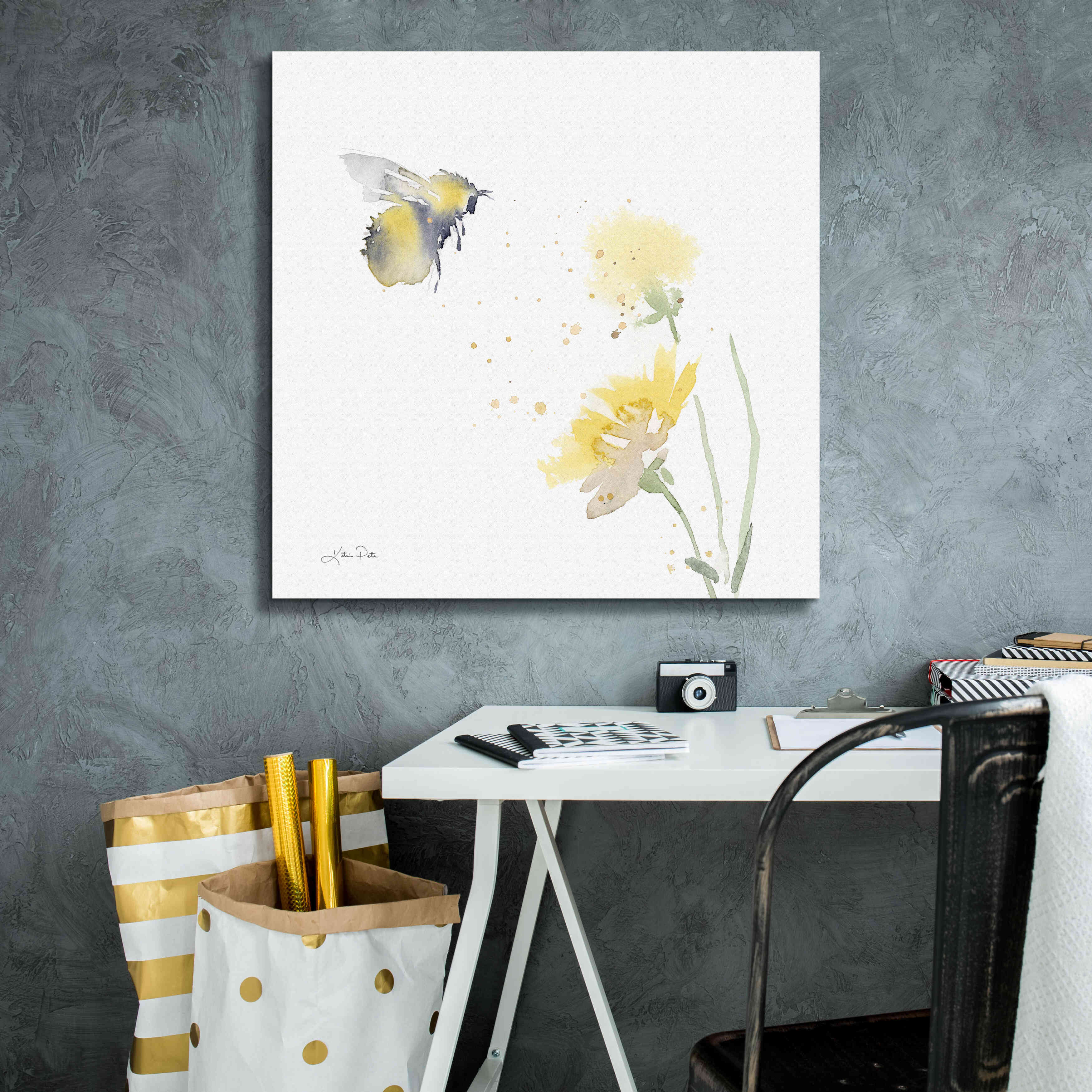 'Sunflower Meadow IV' by Katrina Pete, Giclee Canvas Wall Art,26x26