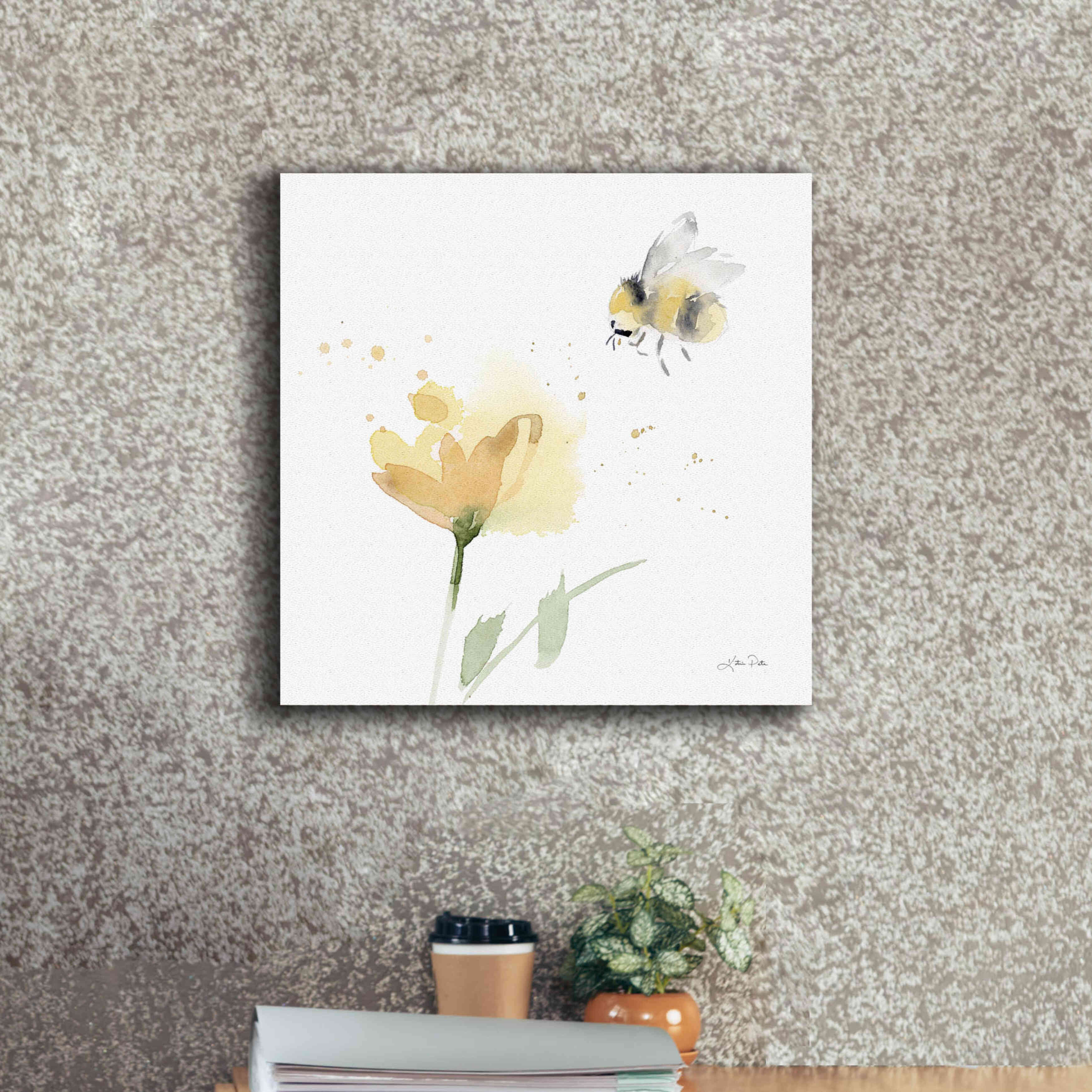 'Sunflower Meadow V' by Katrina Pete, Giclee Canvas Wall Art,18x18