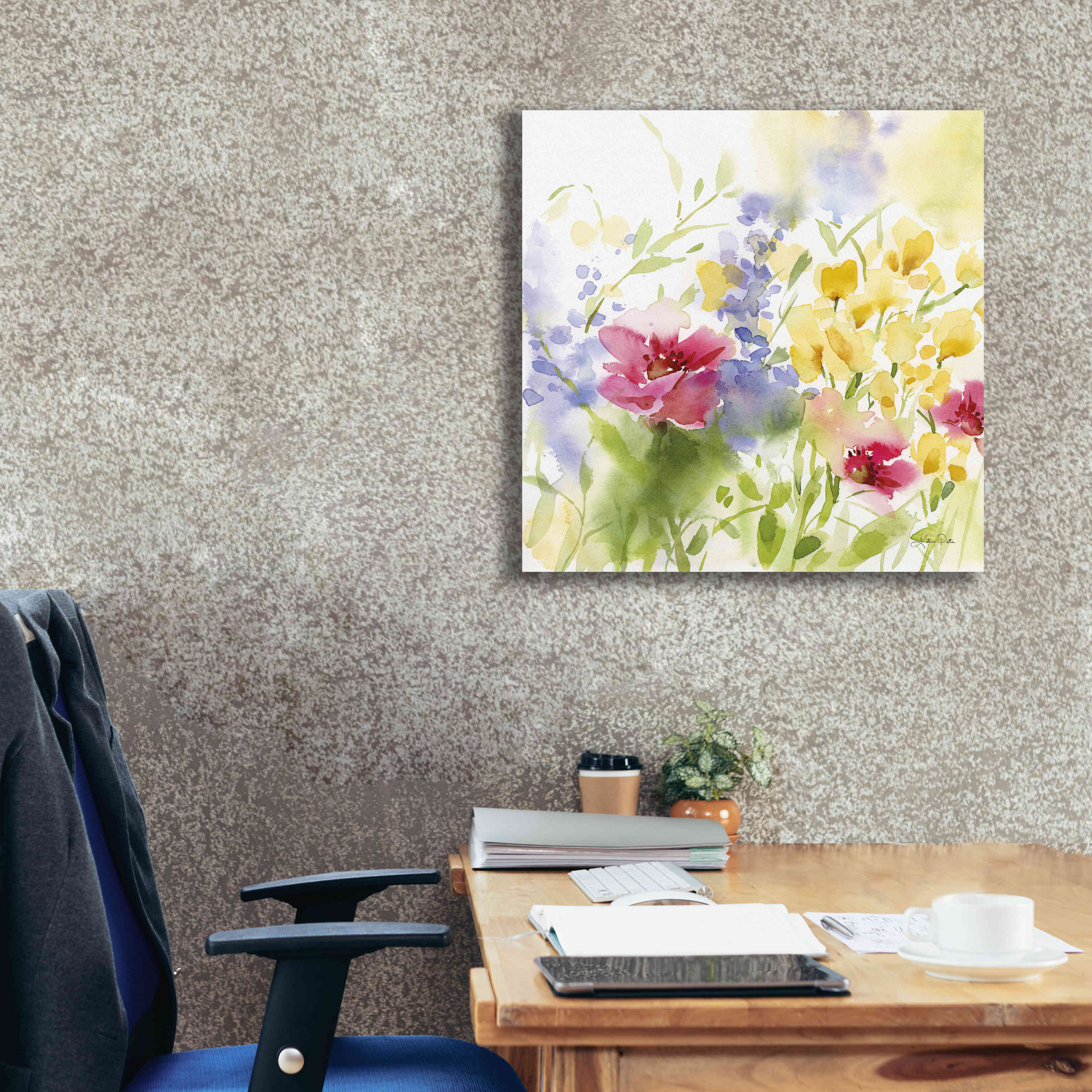 'Spring Meadow I' by Katrina Pete, Giclee Canvas Wall Art,26x26
