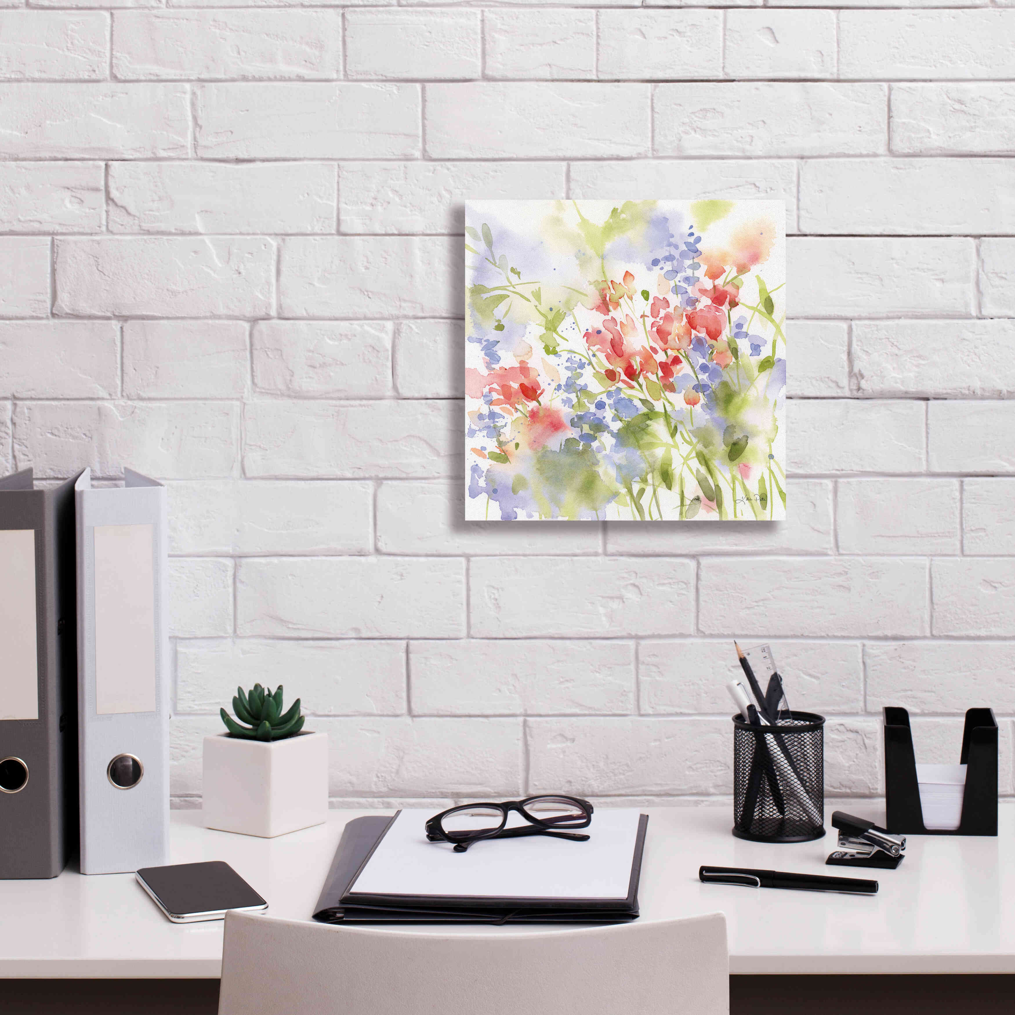 'Spring Meadow II' by Katrina Pete, Giclee Canvas Wall Art,12x12