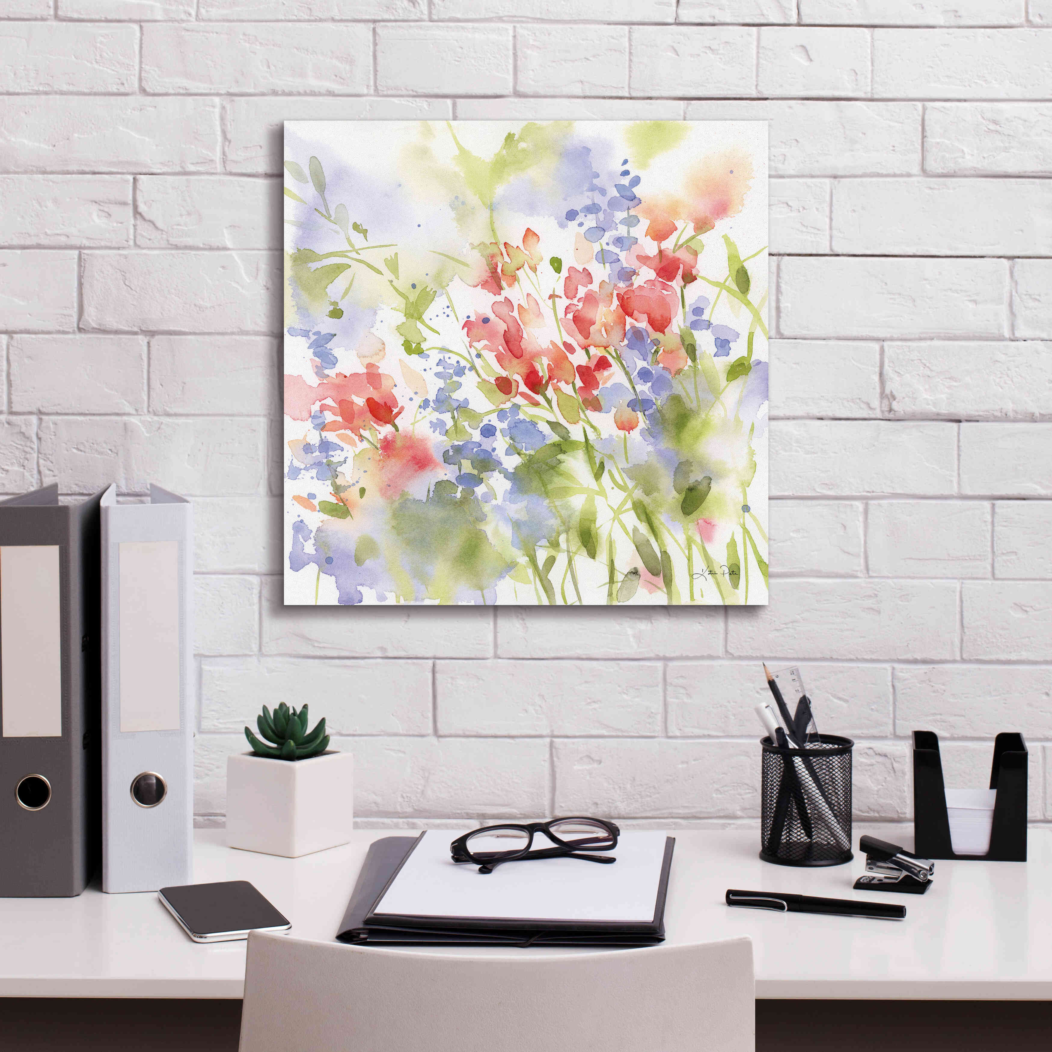 'Spring Meadow II' by Katrina Pete, Giclee Canvas Wall Art,18x18