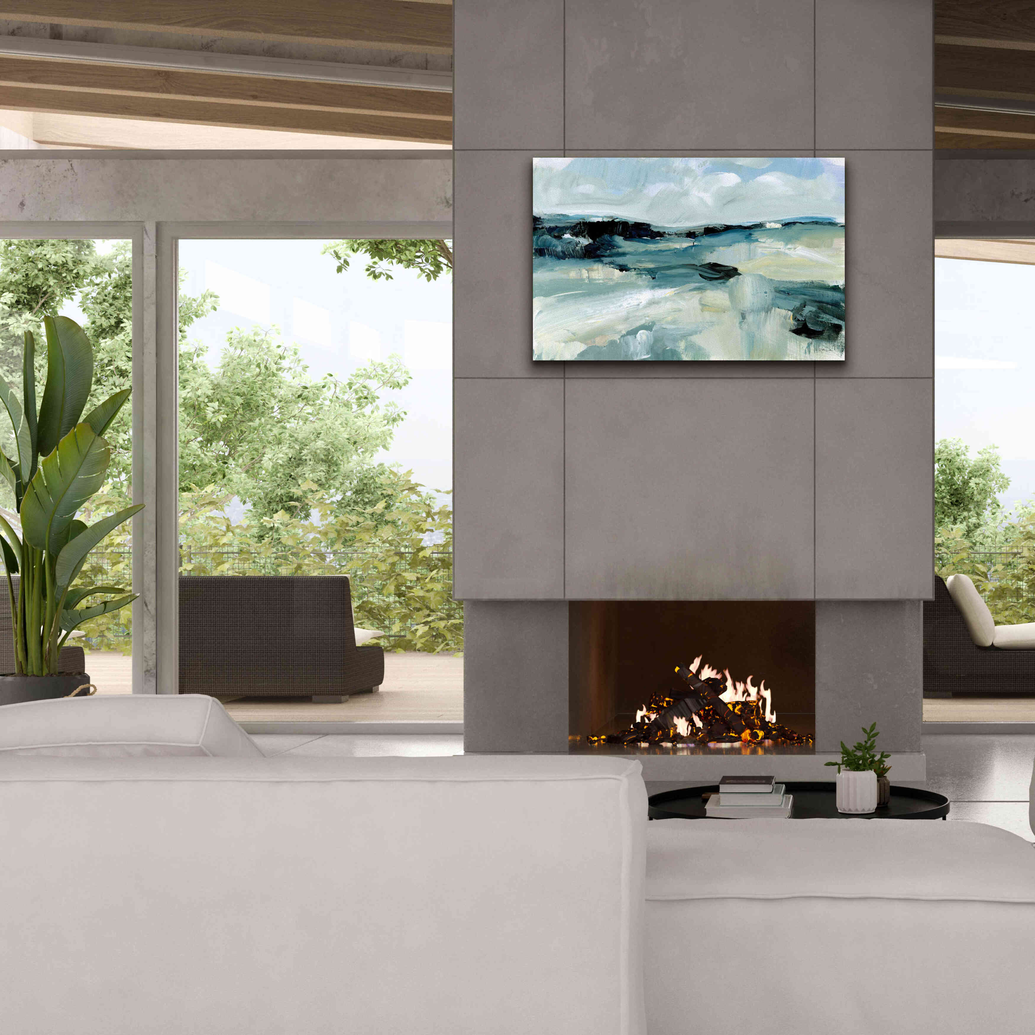 'Windswept Landscape' by Katrina Pete, Giclee Canvas Wall Art,40x26