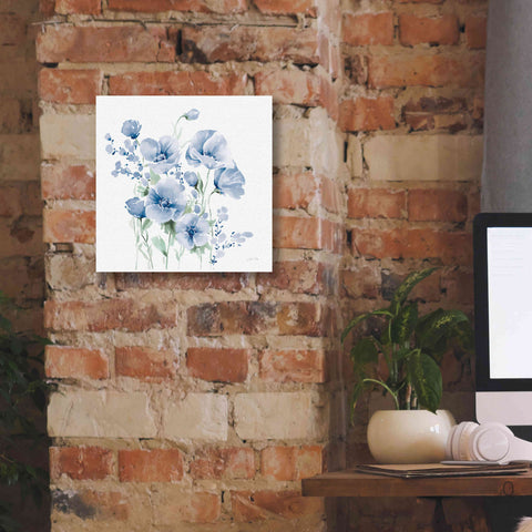 Image of 'Secret Garden Bouquet II Blue Light' by Katrina Pete, Giclee Canvas Wall Art,12x12