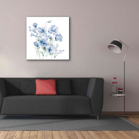 Image of 'Secret Garden Bouquet II Blue Light' by Katrina Pete, Giclee Canvas Wall Art,37x37
