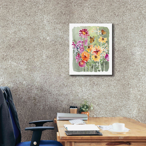 Image of 'Monarchs and Blooms' by Katrina Pete, Giclee Canvas Wall Art,20x24