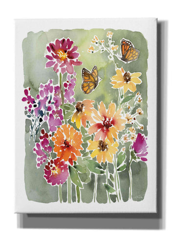 Image of 'Monarchs and Blooms' by Katrina Pete, Giclee Canvas Wall Art