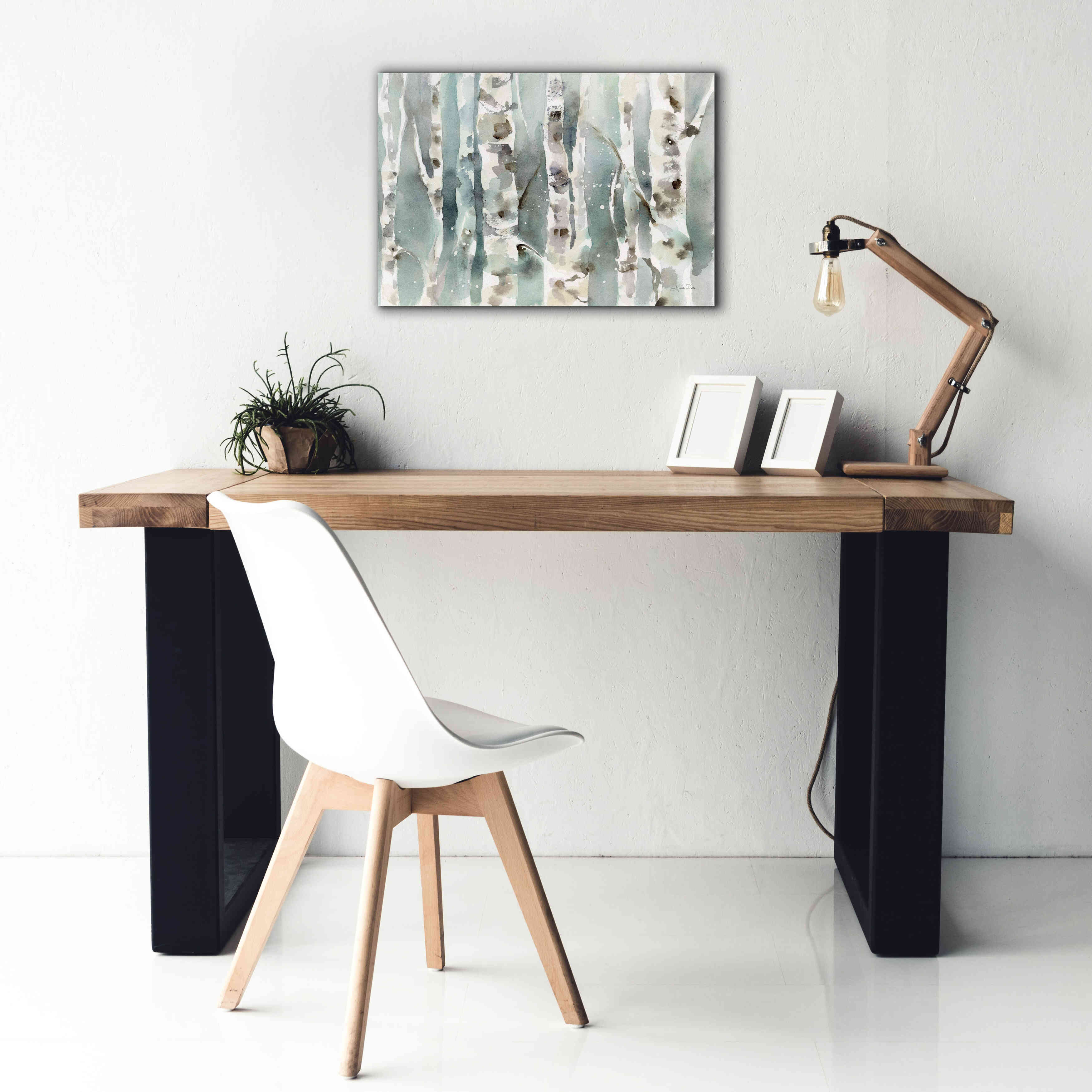 'Winter Birches' by Katrina Pete, Giclee Canvas Wall Art,26x18