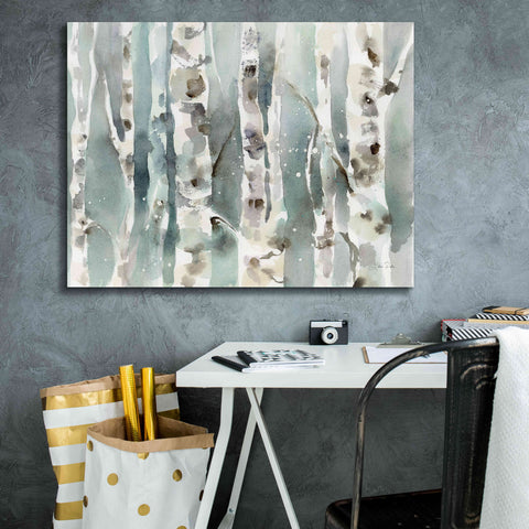 Image of 'Winter Birches' by Katrina Pete, Giclee Canvas Wall Art,34x26