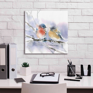 'Bluebird Pair' by Katrina Pete, Giclee Canvas Wall Art,18x18