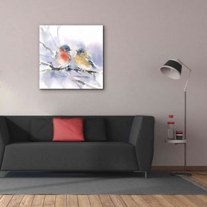 'Bluebird Pair' by Katrina Pete, Giclee Canvas Wall Art,37x37