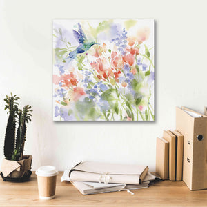 'Hummingbird Meadow' by Katrina Pete, Giclee Canvas Wall Art,18x18