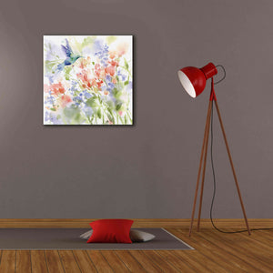 'Hummingbird Meadow' by Katrina Pete, Giclee Canvas Wall Art,26x26