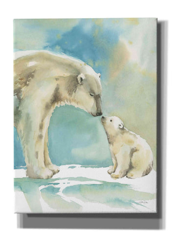 Image of 'Polar Bear Love' by Katrina Pete, Giclee Canvas Wall Art