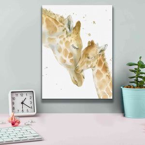 'Giraffe Love' by Katrina Pete, Giclee Canvas Wall Art,12x16