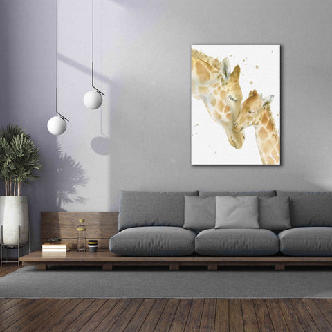 Image of 'Giraffe Love' by Katrina Pete, Giclee Canvas Wall Art,40x54