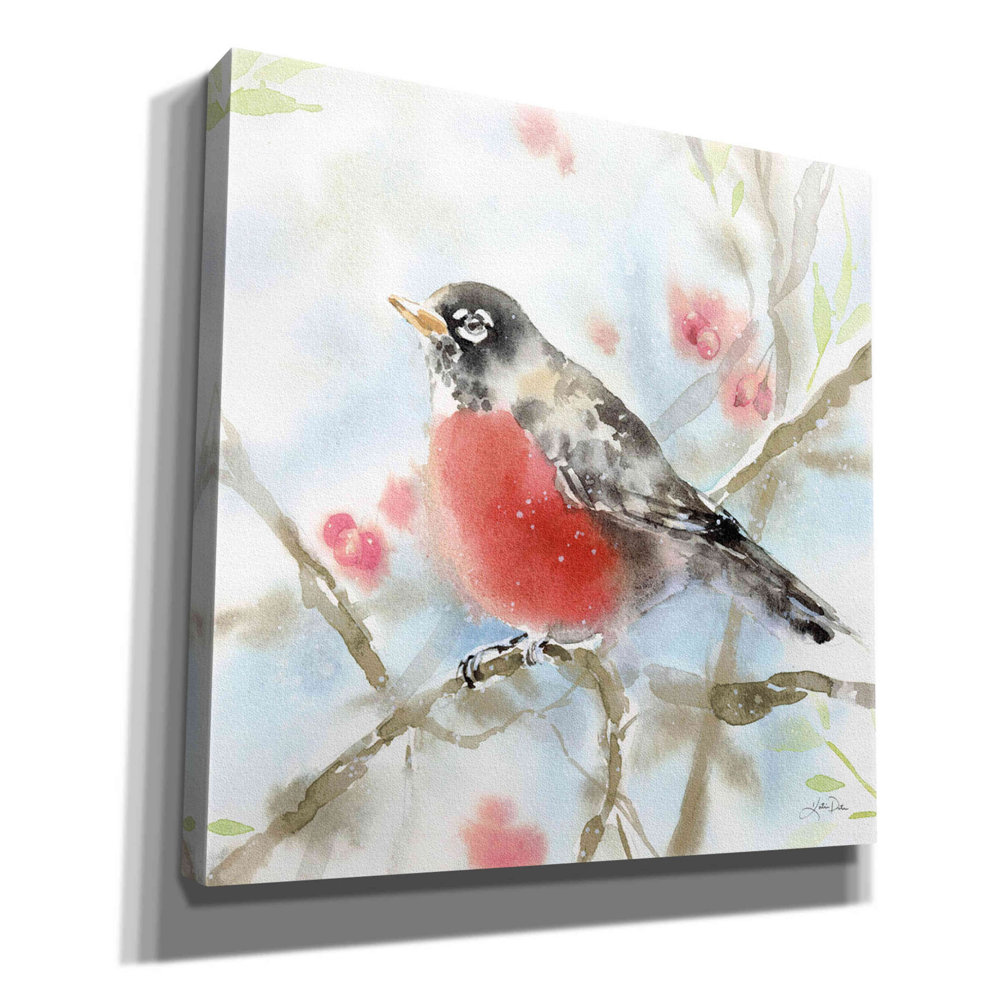 'Spring Robin' by Katrina Pete, Giclee Canvas Wall Art