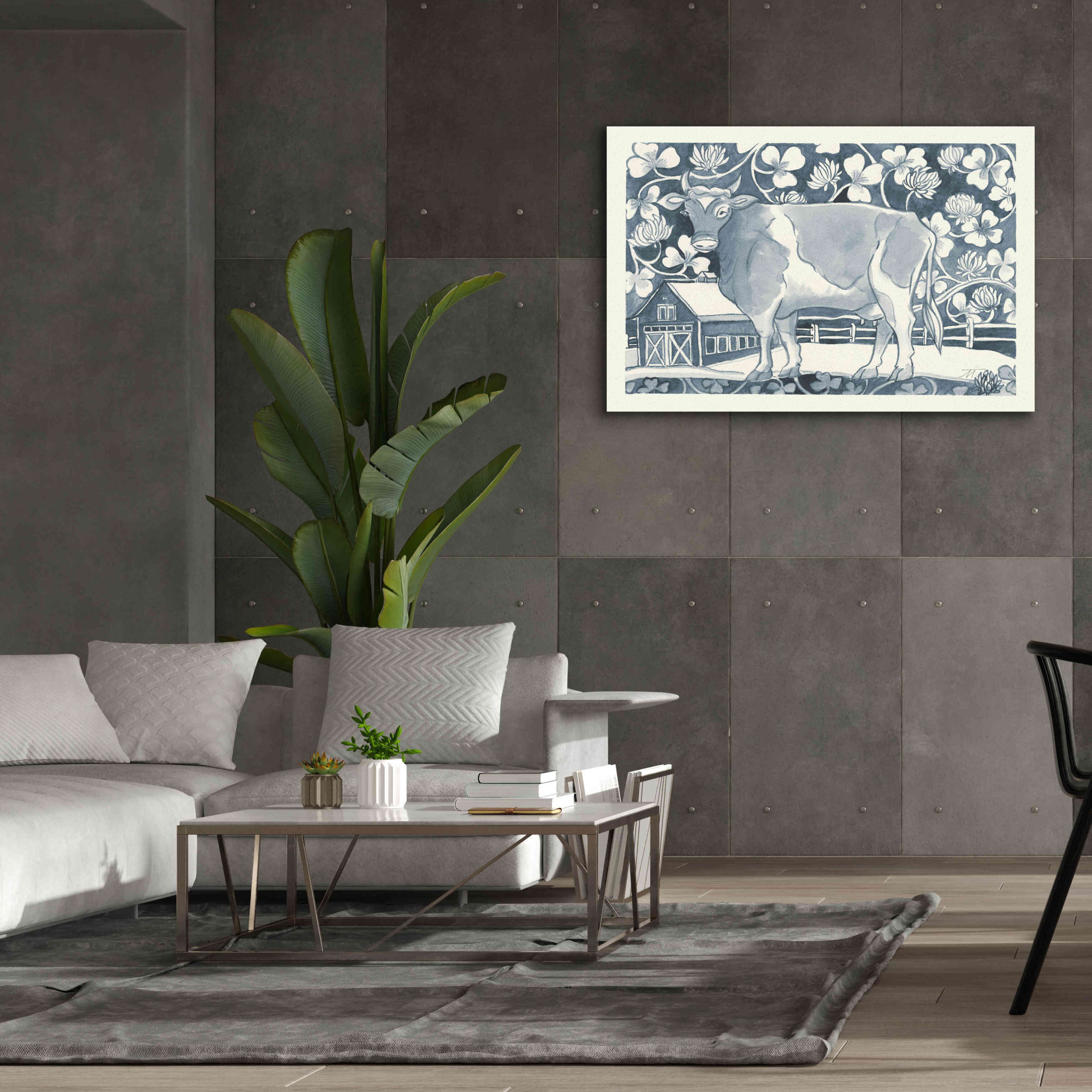 'Farm Life II' by Miranda Thomas, Giclee Canvas Wall Art,60x40