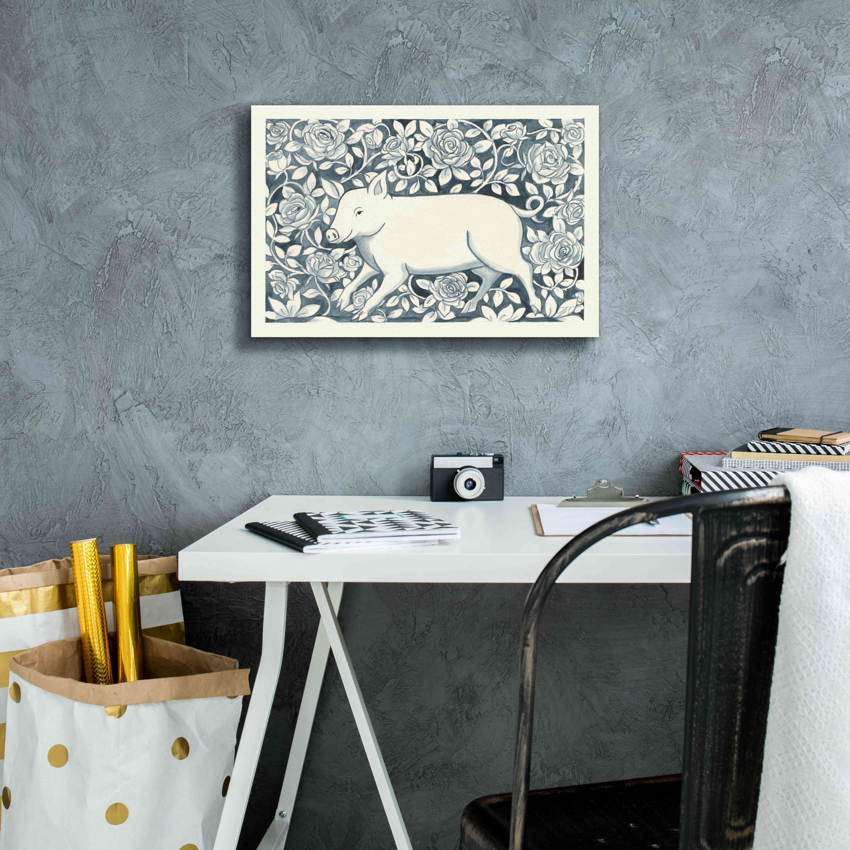 'Farm Life IV' by Miranda Thomas, Giclee Canvas Wall Art,18x12