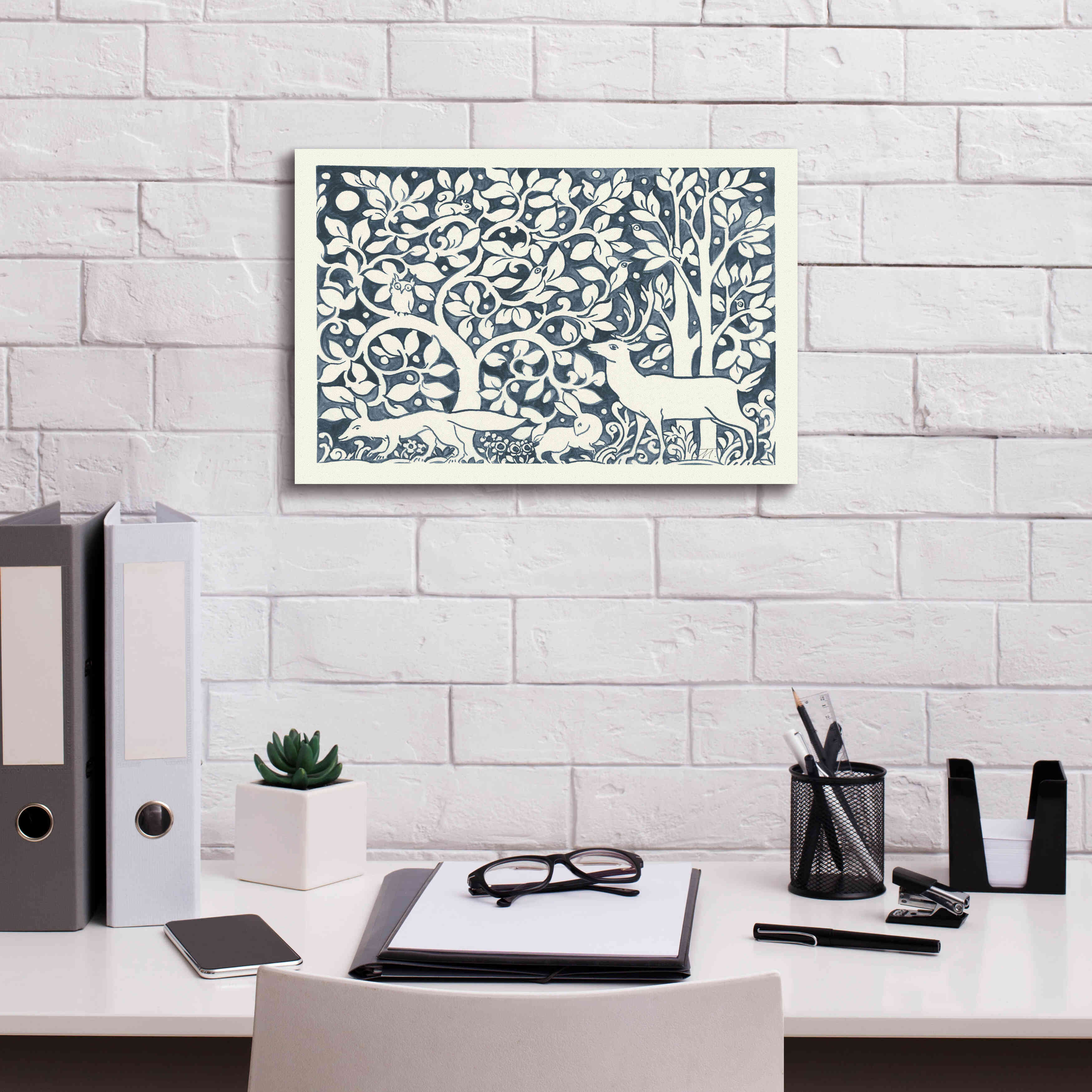 'Forest Life IV' by Miranda Thomas, Giclee Canvas Wall Art,18x12