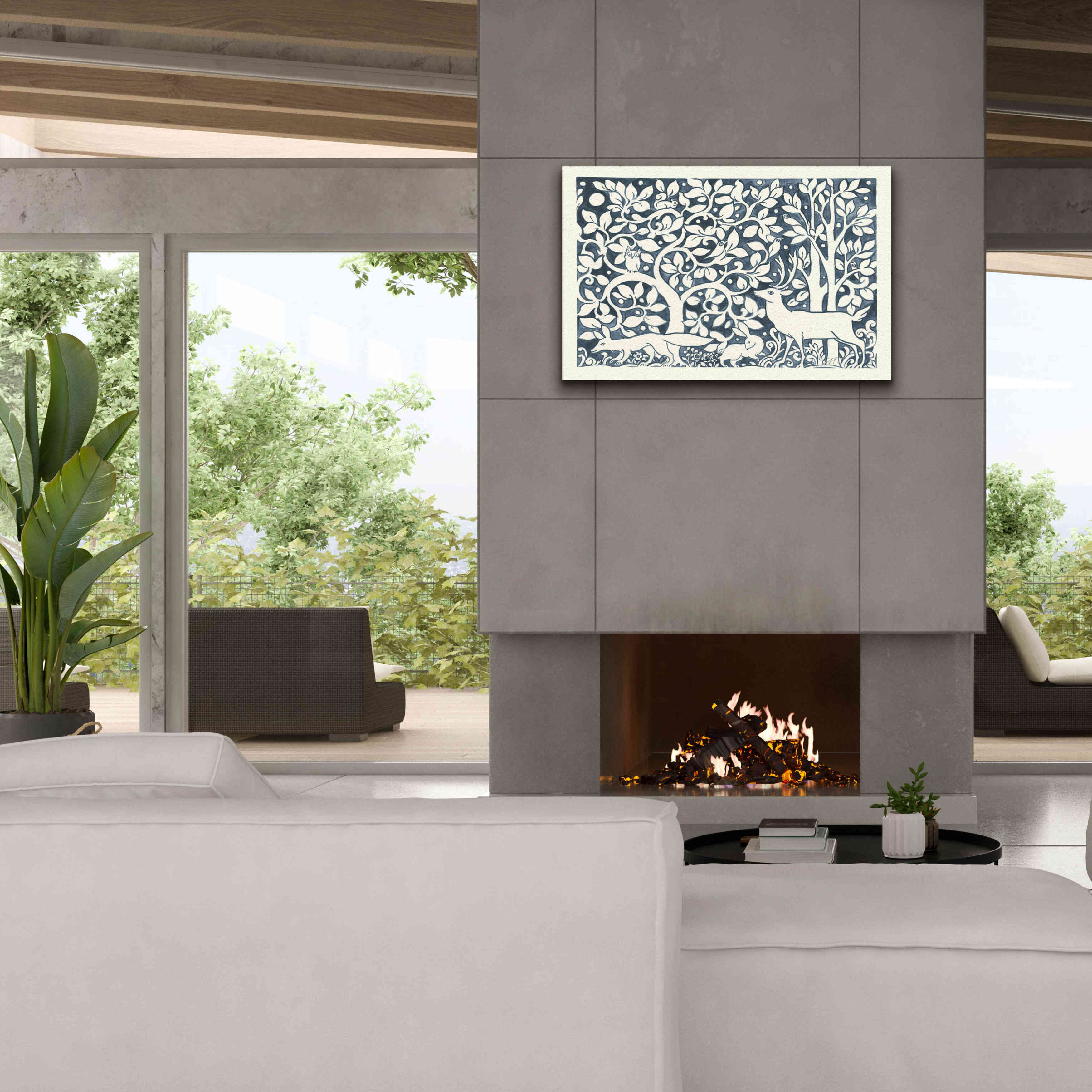 'Forest Life IV' by Miranda Thomas, Giclee Canvas Wall Art,40x26